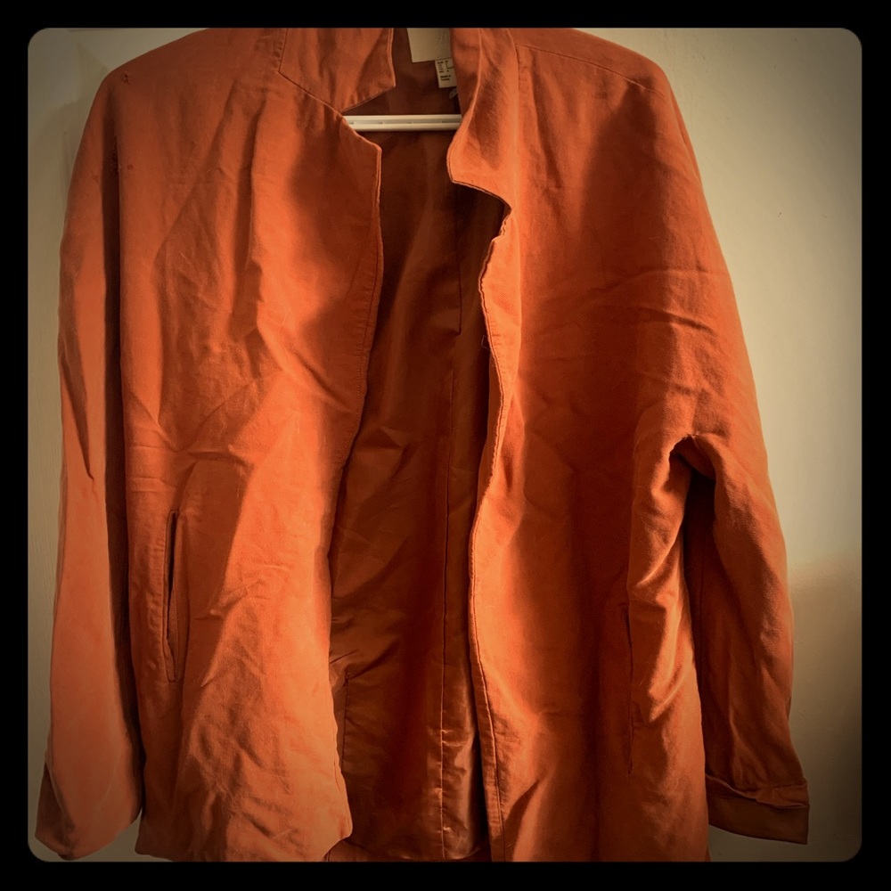 Orange over sized blazer